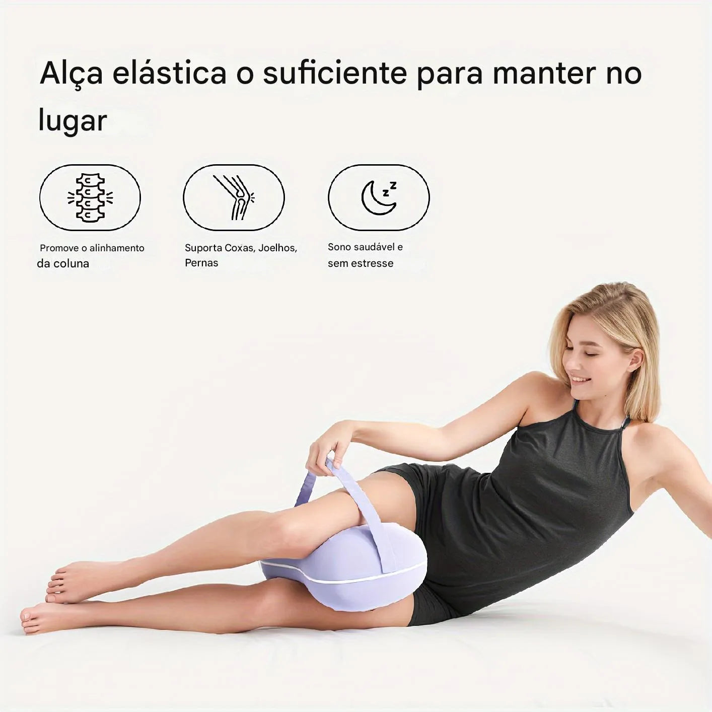 Travesseiro de Espuma Viscoelástica para Joelhos Ortoluxxe