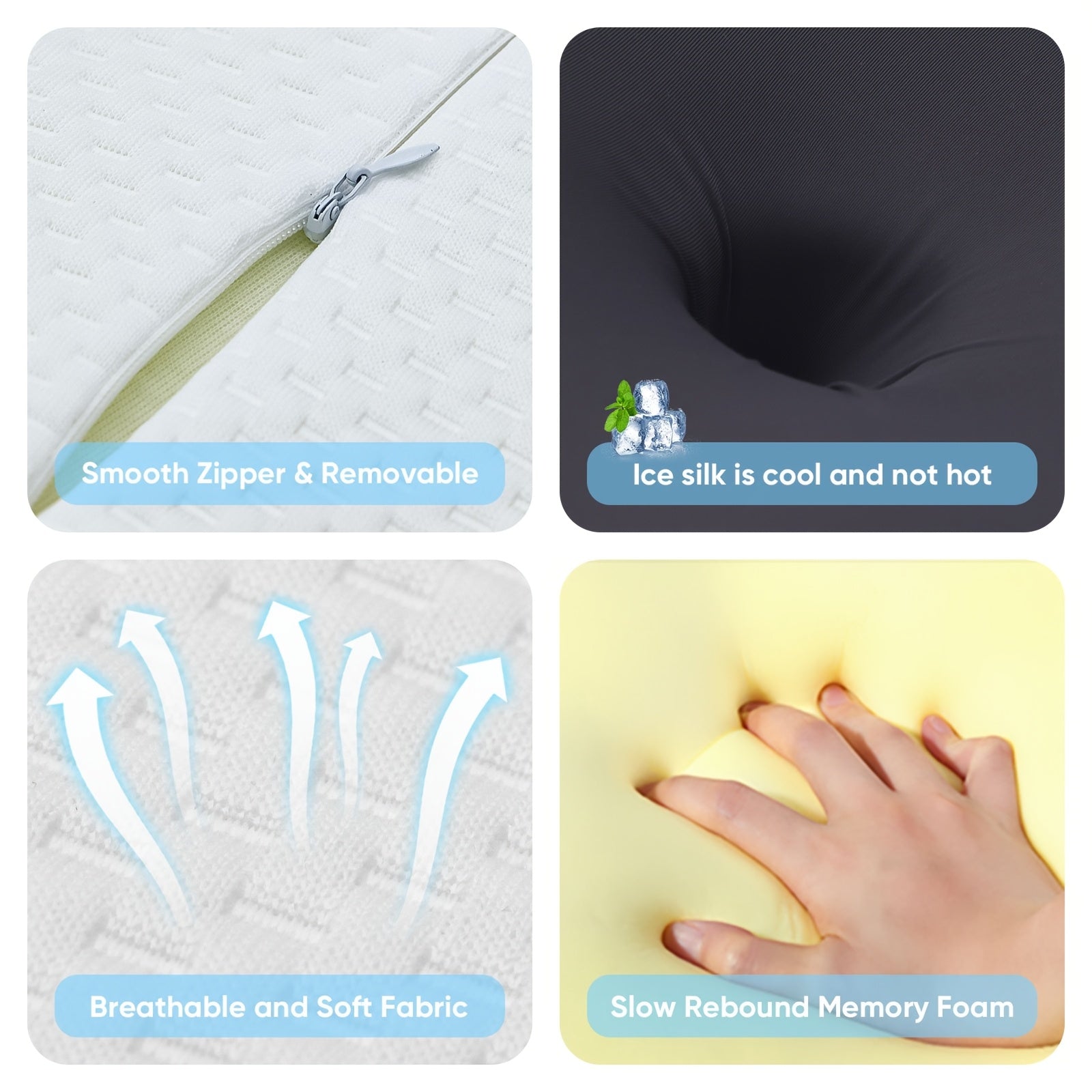 Travesseiro Viscoelástico em Formato de Borboleta Ortoluxxe