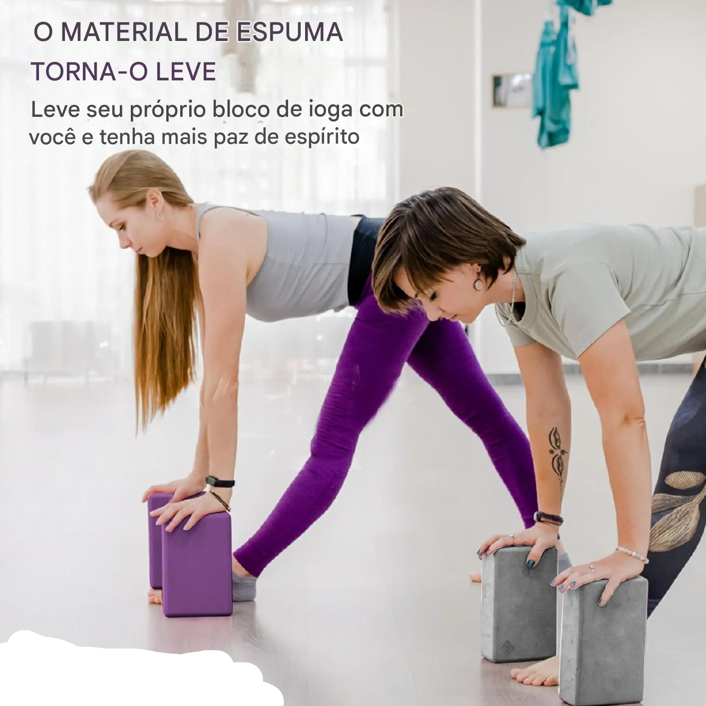 Kit 3 em 1 de Blocos de Yoga Ortoluxxe