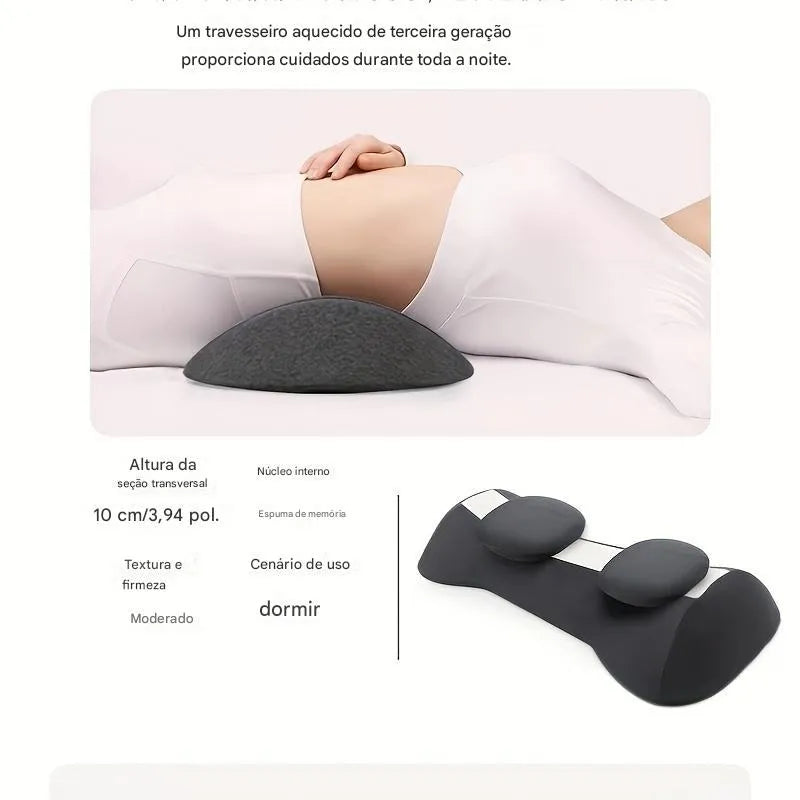 Travesseiro Ergonômico com Suporte para Pescoço, Costas e Conforto Ortoluxxe