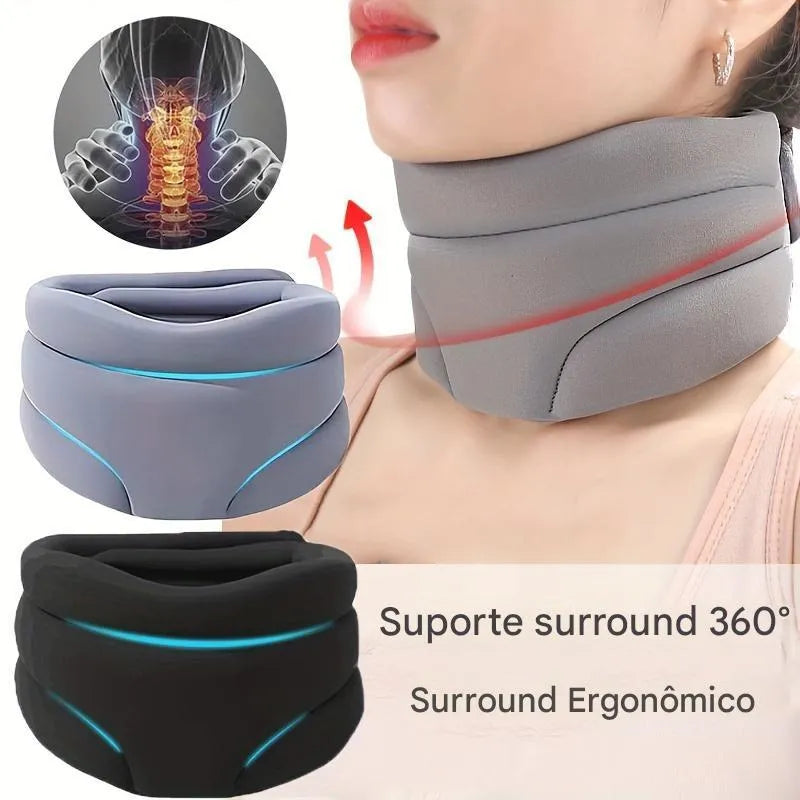 Colar Cervical Ajustável de Espuma Macia para Conforto e Estabilidade Ortoluxxe
