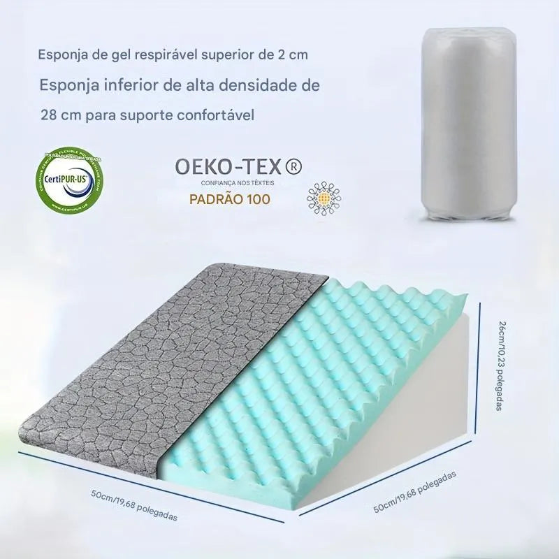 Travesseiro de Massagem Gel Slow Rebound Ortoluxxe