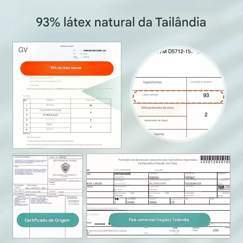 Travesseiro de Látex Tailandês Luxxe