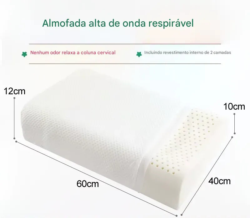 Travesseiro de Látex Tailandês Luxxe