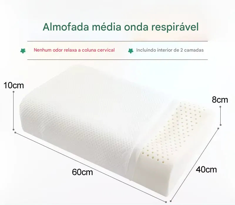 Travesseiro de Látex Tailandês Luxxe