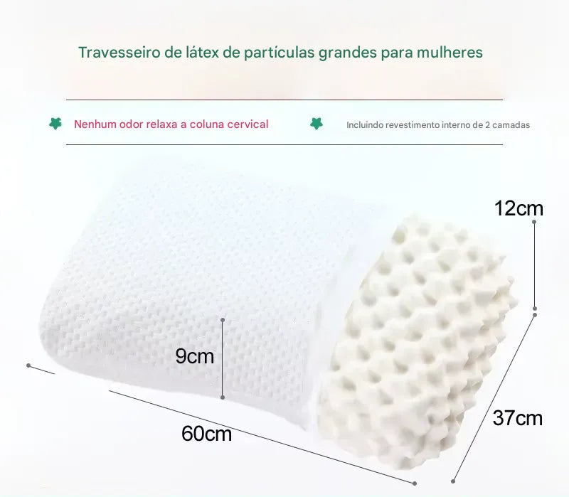 Travesseiro de Látex Tailandês Luxxe