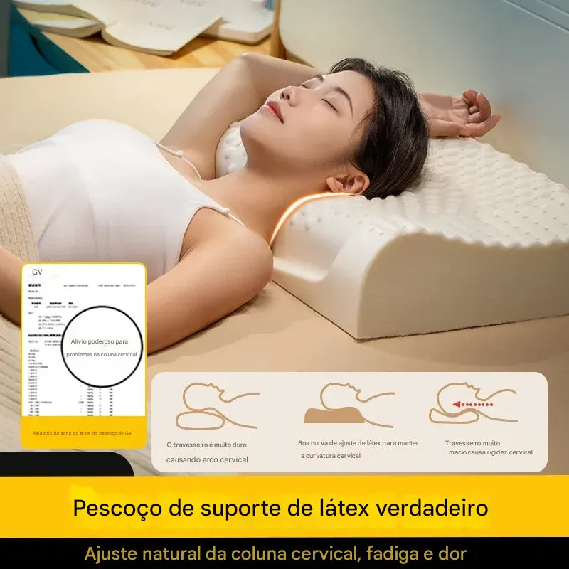 Travesseiro de Látex Tailandês Luxxe