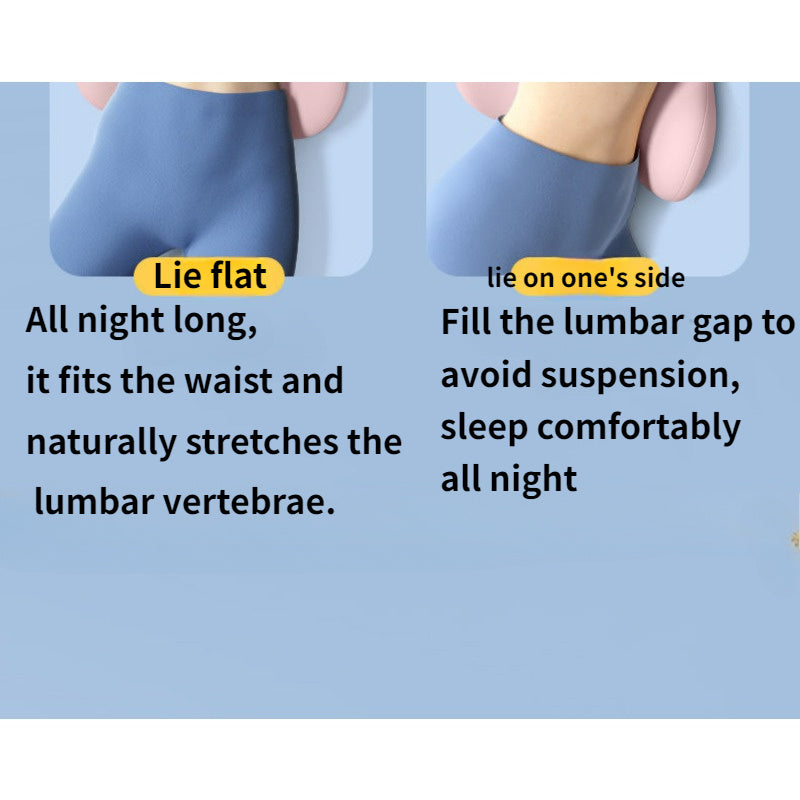 Travesseiro Ergonômico de Cintura com Espuma Viscoelástica para Suporte Lombar Ortoluxxe