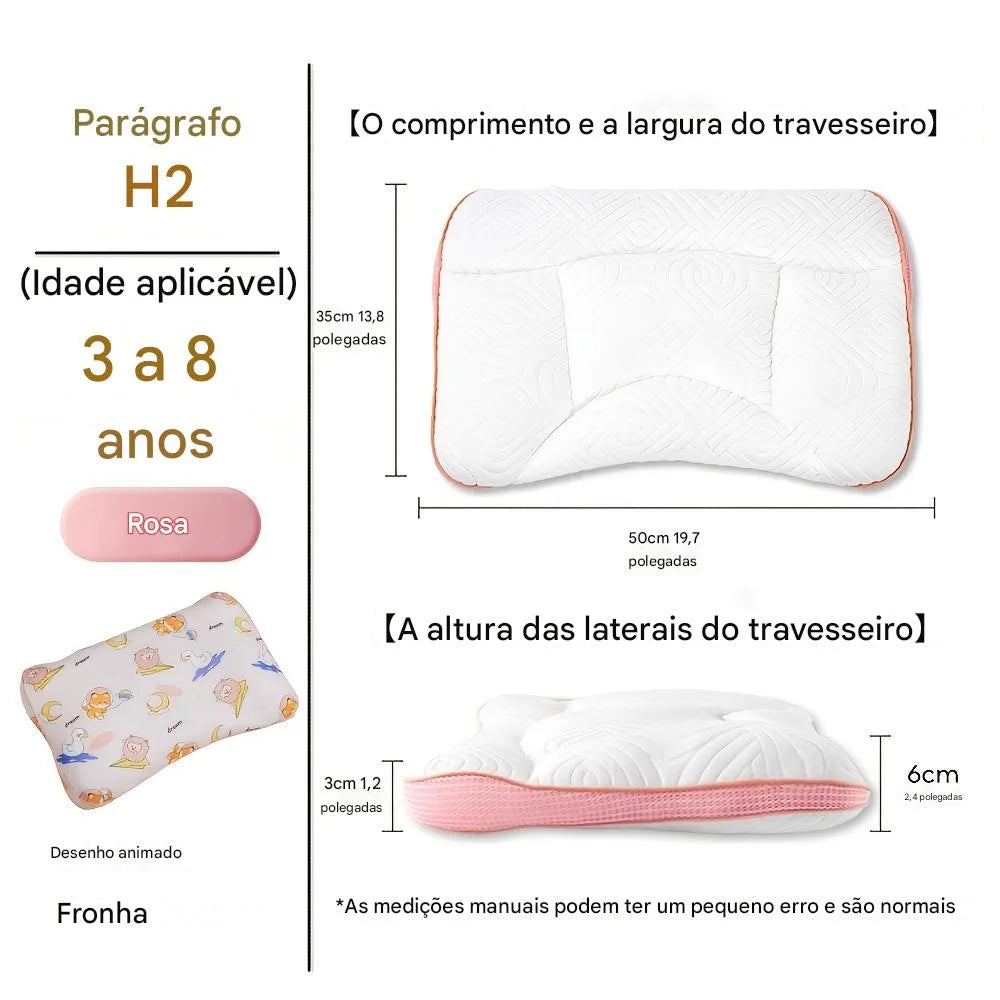 Travesseiro Ergonômico Infantil Ortoluxxe