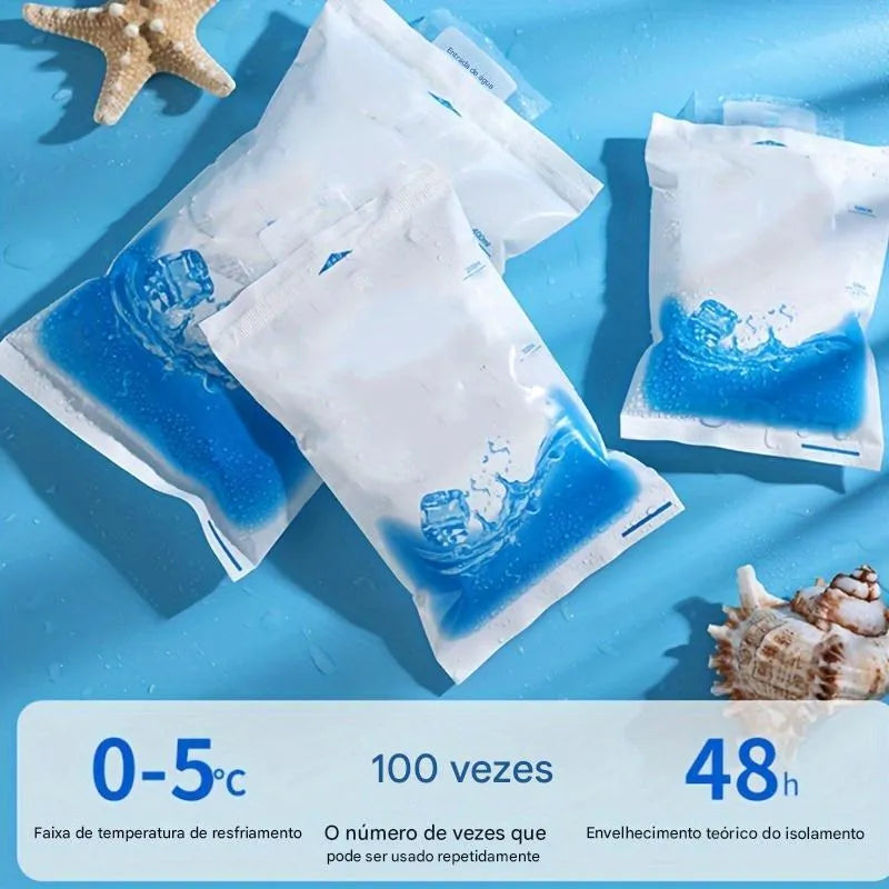 Kit com 10 Bolsas de Gelo Reutilizáveis Ortoluxxe