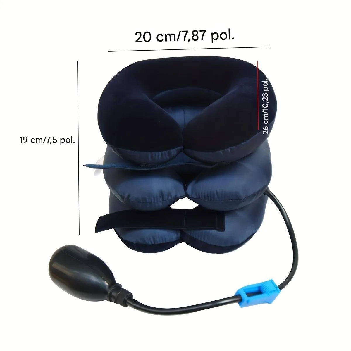 Almofada de Tração Cervical e Suporte Ajustável para Alinhamento do Pescoço e Coluna Ortoluxxe