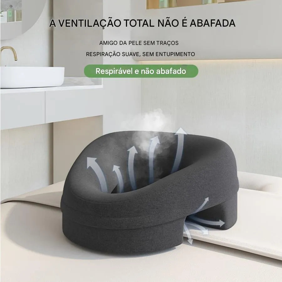 Travesseiro Ergonômico de Espuma de Memória Ajustável e Multiuso Ortoluxxe