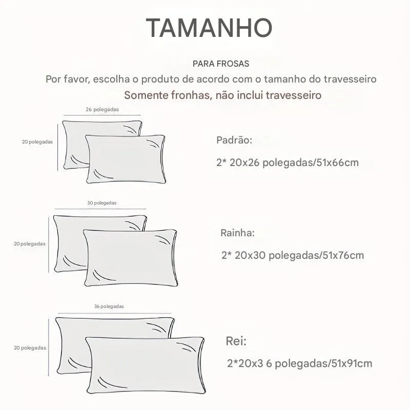 Kit 2 Fronhas de Poliéster para a Saúde do Cabelo e da Pele Ortoluxxe