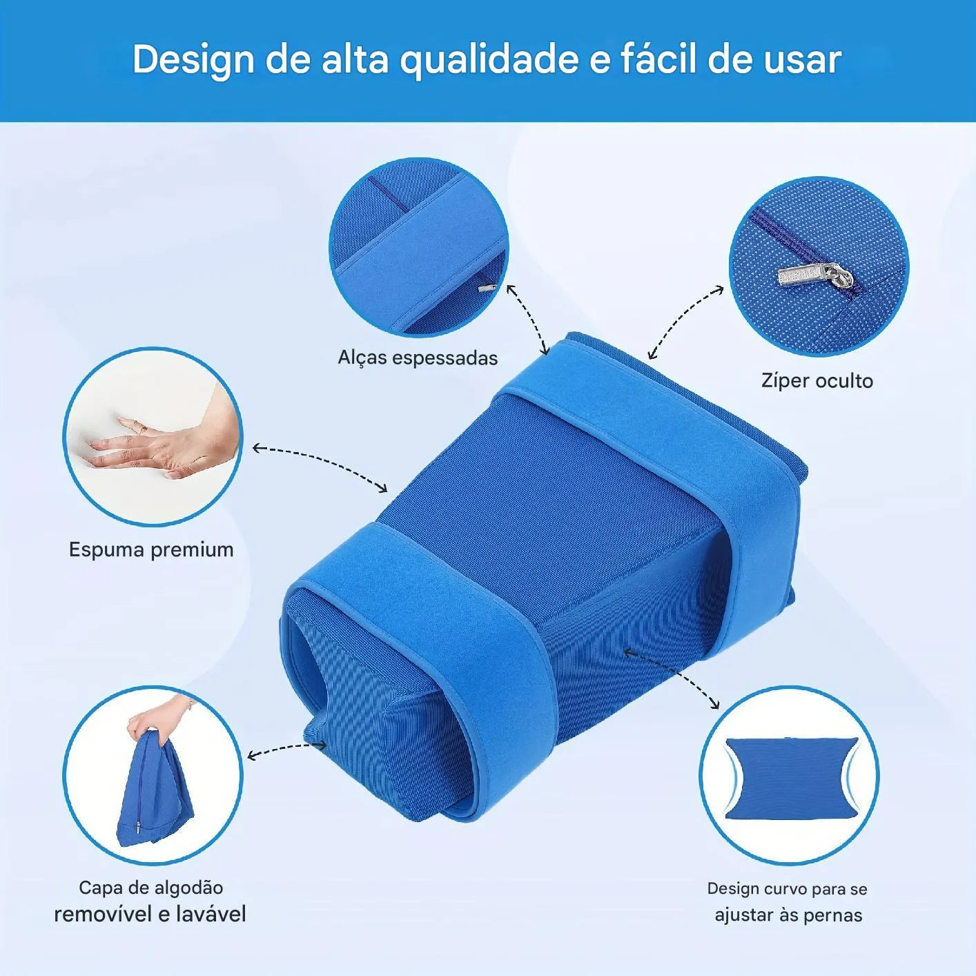 Almofada Ortopédica de Espuma de Memória para Abdução do Quadril Ortoluxxe