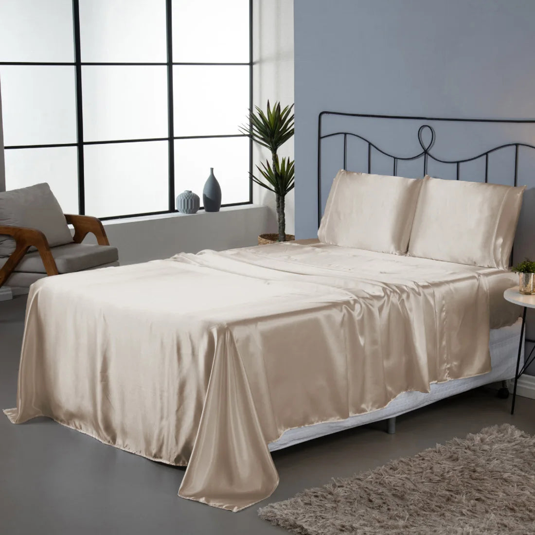 Jogo de Cama 4 Peças King com Elástico