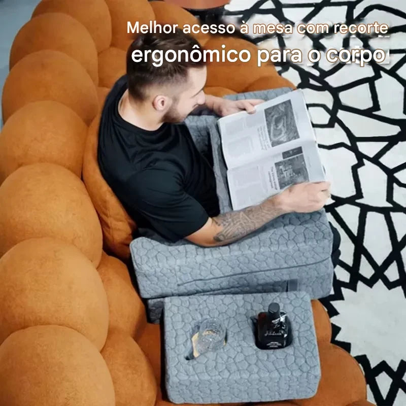 Almofada de Leitura para Colo com Apoio de Braços Memory Foam