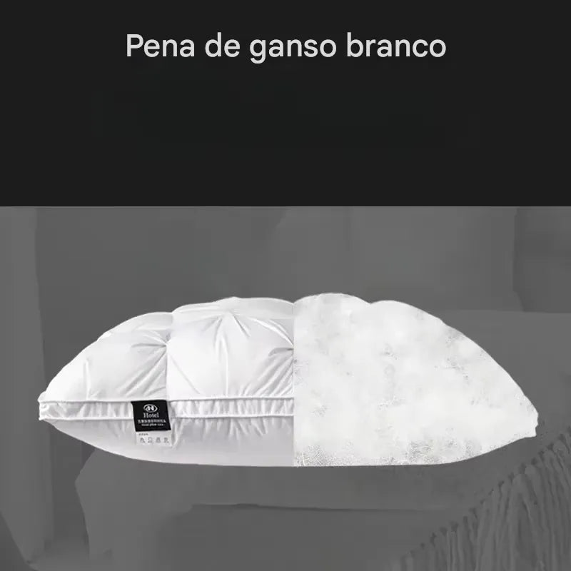 Travesseiro de Penas de Ganso - Ortoluxxe
