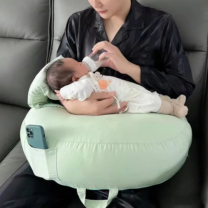 Almofada de Amamentação MomCare Ortoluxxe com Suporte Ergonômico e Mãos Livres