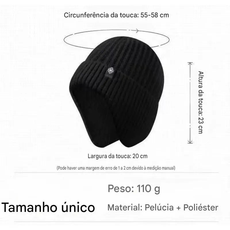 Touca de Inverno com Protetor Auricular