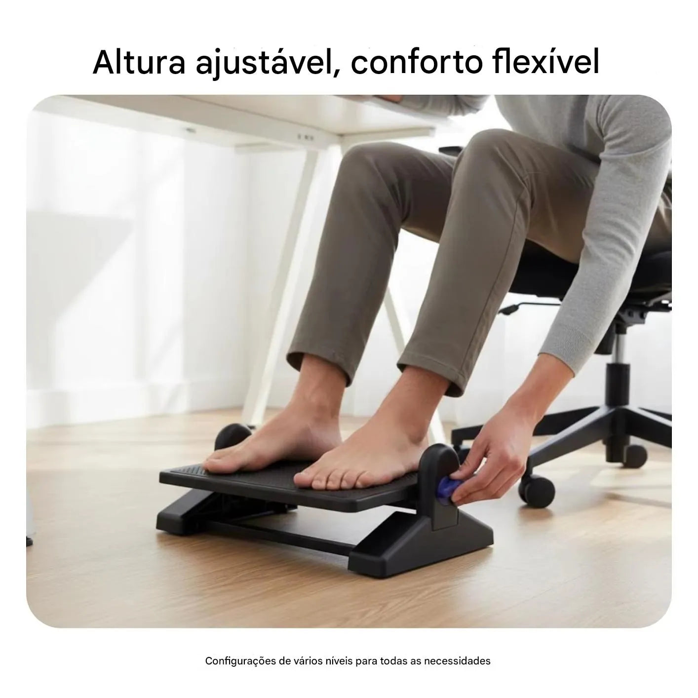 Apoio para os Pés Ergonômico de Escritório