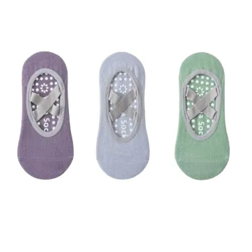 Meias Antiderrapantes Profissionais para Yoga e Pilates