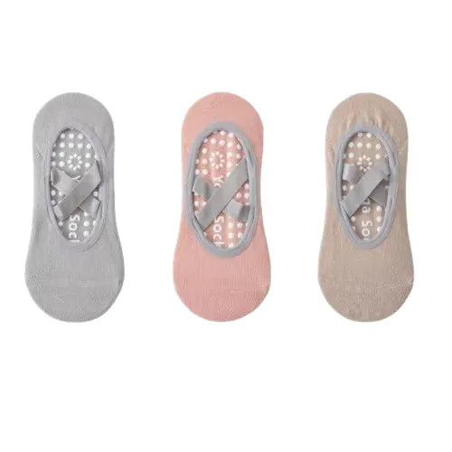 Meias Antiderrapantes Profissionais para Yoga e Pilates