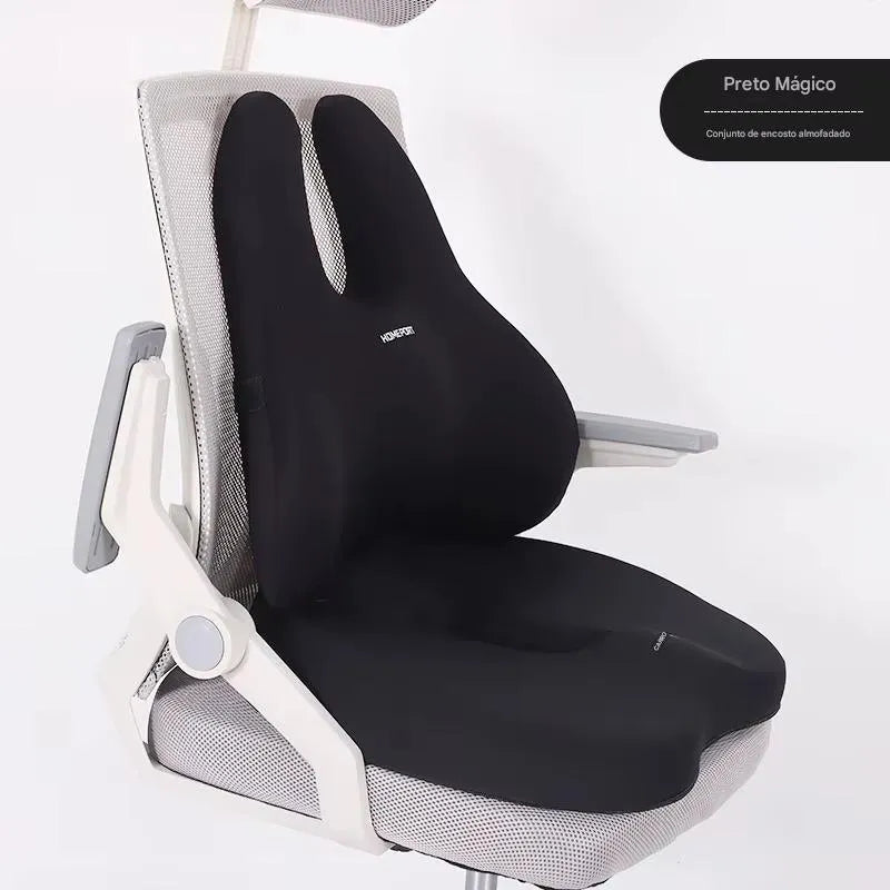 Almofada de Assento Memory Foam com Suporte Lombar