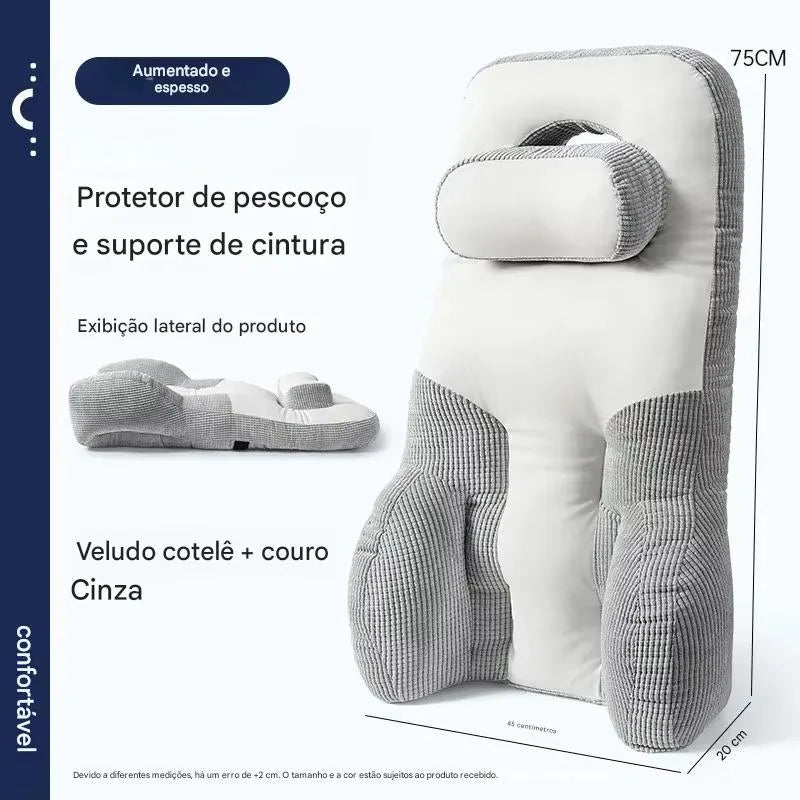 Almofada Lombar de Encosto para Cadeira e Descanso