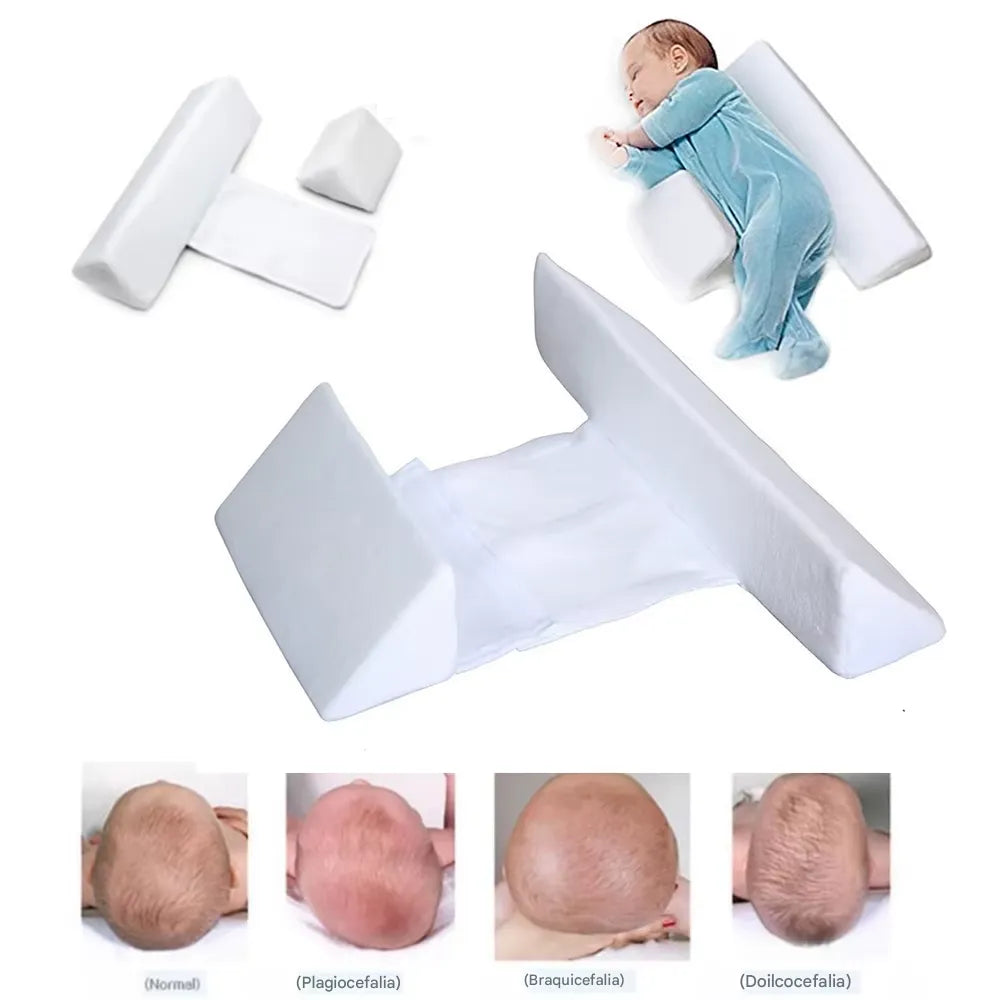Travesseiro Modelador Ortoluxxe Antirrolamento Triangular para Bebês de 0 a 6 Meses
