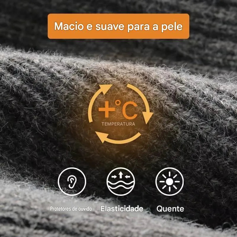 Touca de Inverno com Protetor Auricular