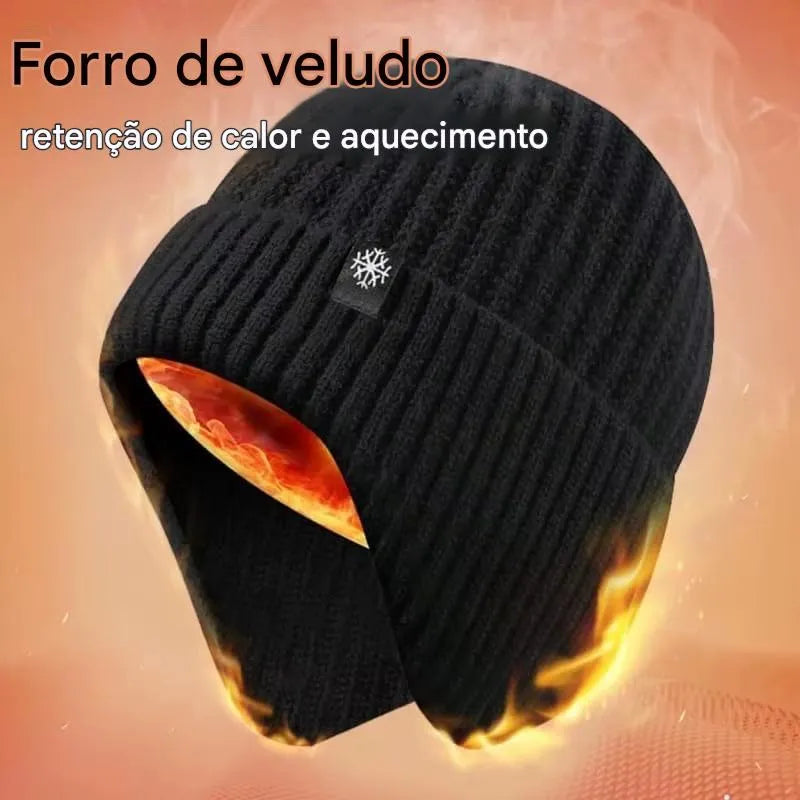 Touca de Inverno com Protetor Auricular