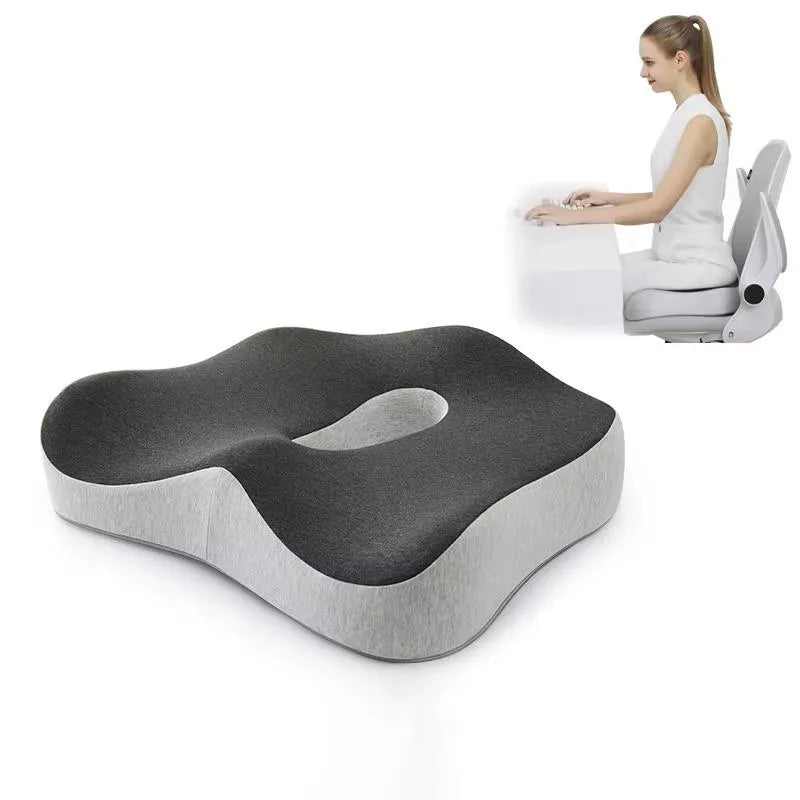 Almofada Ortopédica Memory Foam para Assento e Lombar