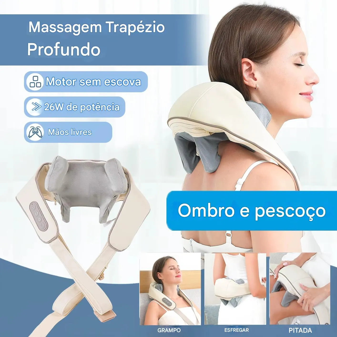 Massageador Cervical e Ombros Foreverlily