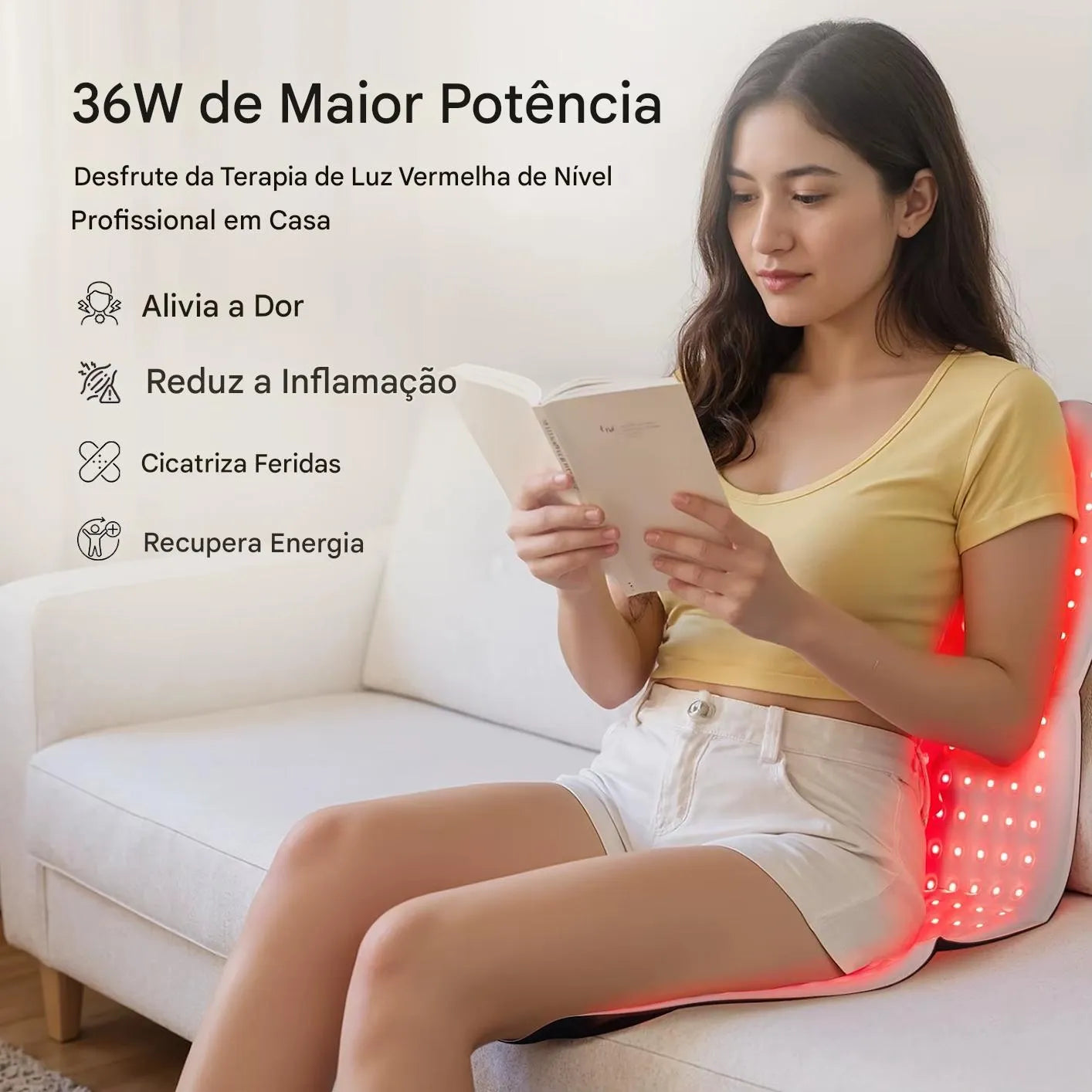 Manta de Terapia com Luz Vermelha