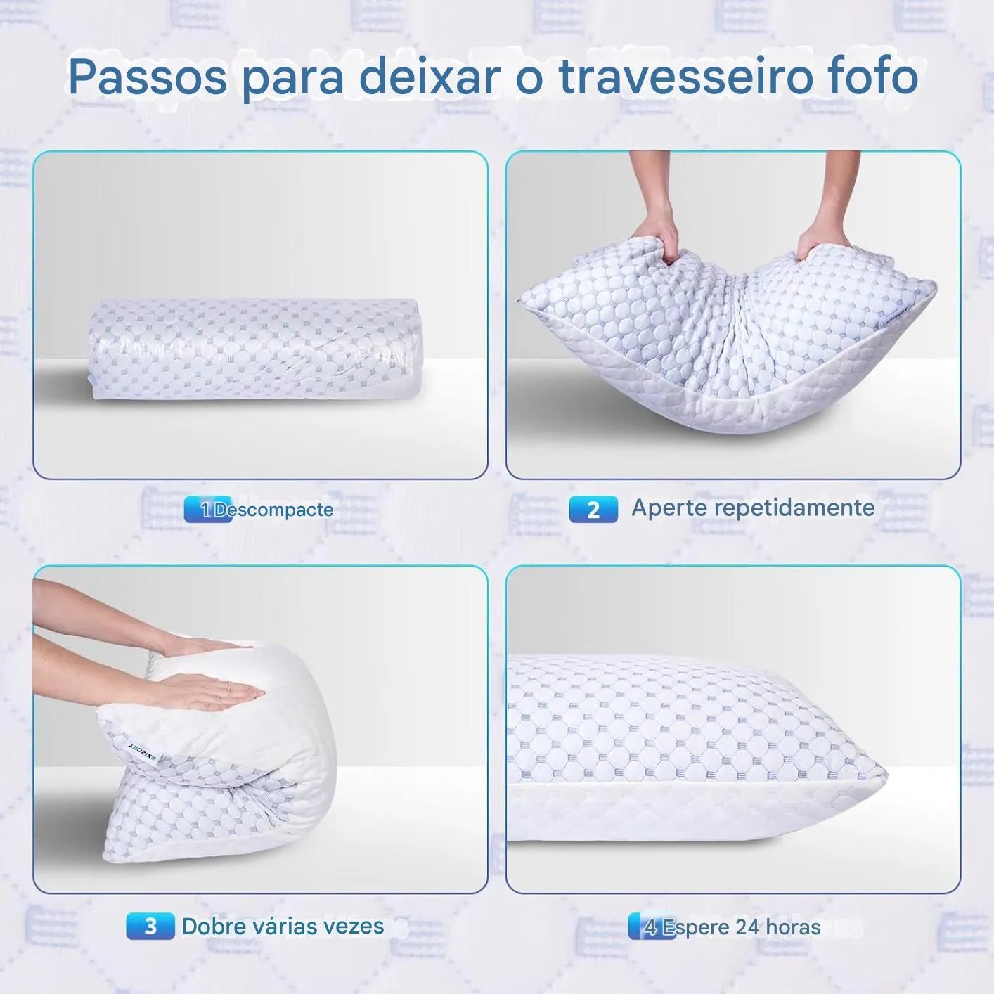 Travesseiro Gelado com Espuma de Memória