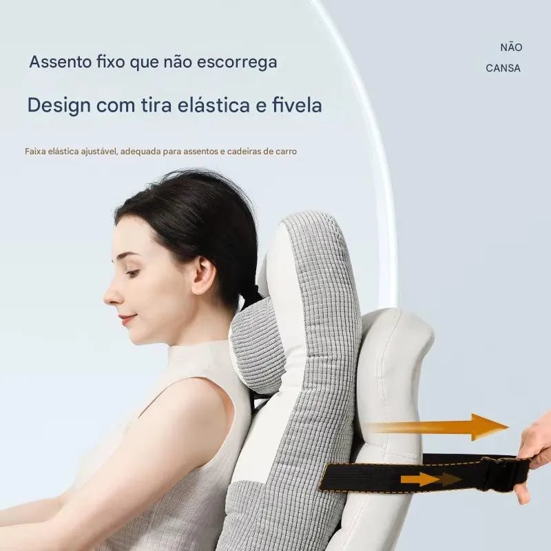 Almofada Lombar de Encosto para Cadeira e Descanso