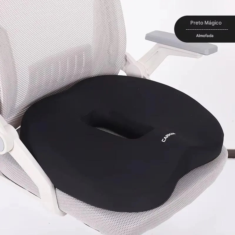 Almofada de Assento Memory Foam com Suporte Lombar