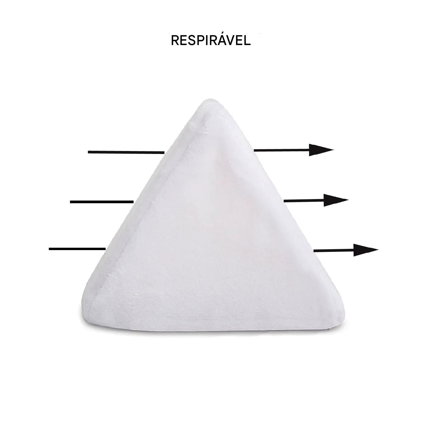 Travesseiro Modelador Ortoluxxe Antirrolamento Triangular para Bebês de 0 a 6 Meses