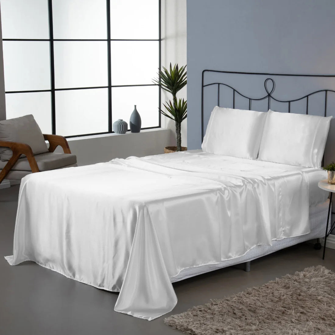 Jogo de Cama 4 Peças King com Elástico