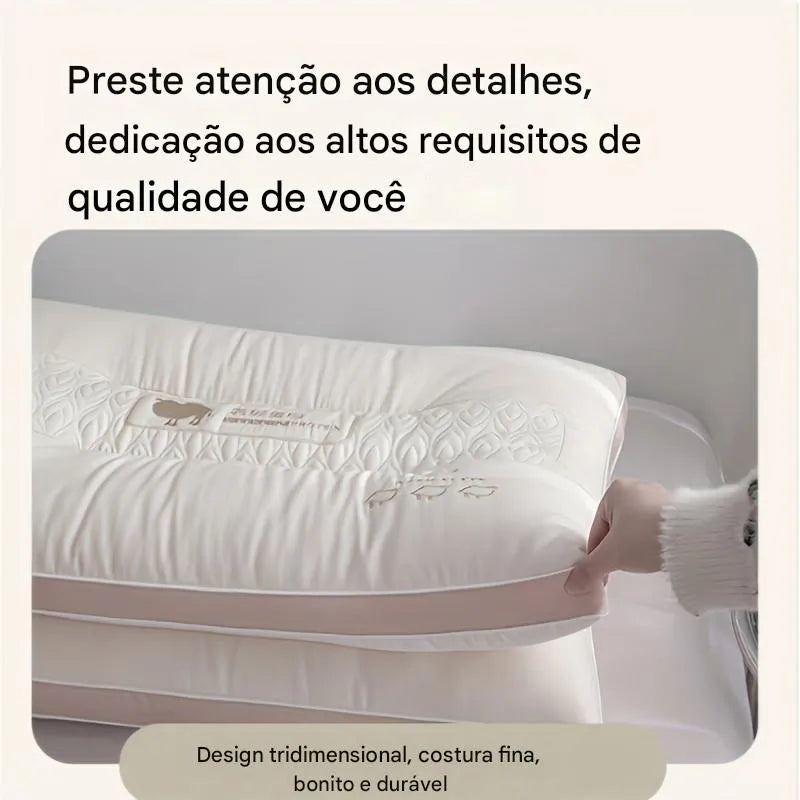 Kit 2 Travesseiro de Cama de Hotel de Luxo Ortoluxxe