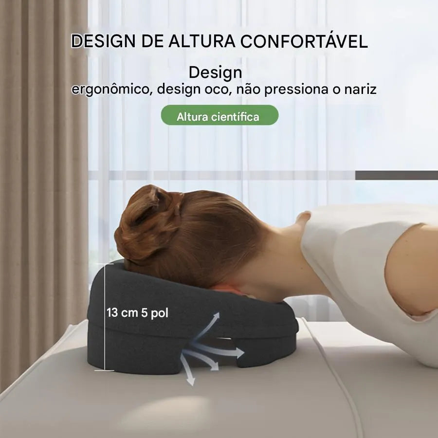 Travesseiro Ergonômico de Espuma de Memória Ajustável e Multiuso Ortoluxxe
