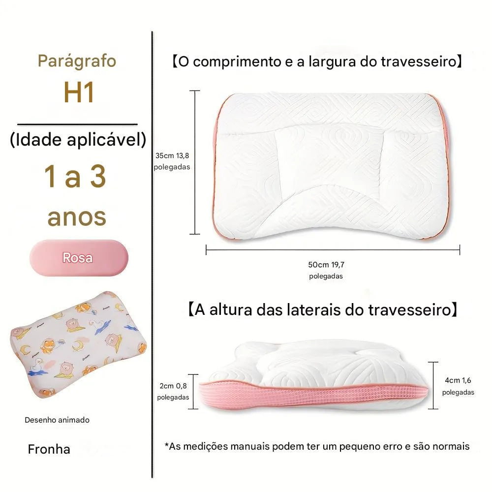 Travesseiro Ergonômico Infantil Ortoluxxe