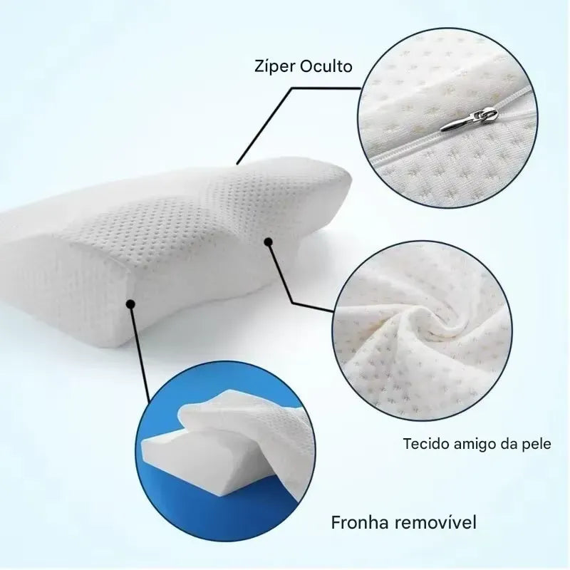Travesseiro Ortopédico Ergonômico Ortoluxxe